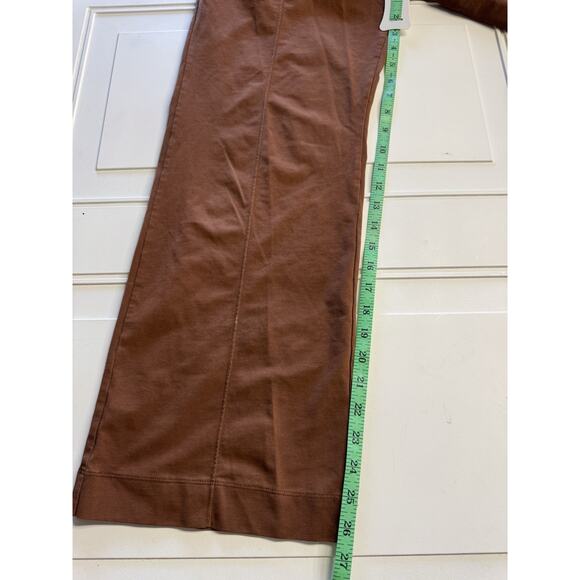 Uniqlo Mame Kurogouchi Airism Cotton Blend Pleated Pants Brown Red XS - Picture 2 of 5